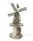 Judaica Besamim Box Silver Holland Wind Mill