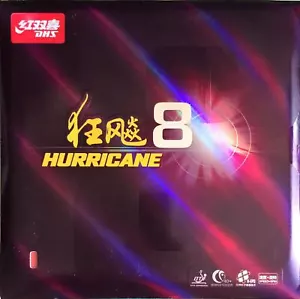 DHS Hurricane 8 Table Tennis Rubber/Sponge, New, USD - Picture 1 of 2