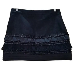 DADA & CO Designer Label Womens Black Mini Short Evening A-line Skirt Size 10 - Picture 1 of 5