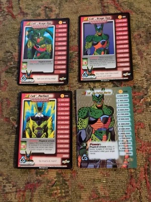Perfect Cell Saga Starter Set Personality Lv1-3 HT DBZ CCG TCG Score Cards Card - Image 1 of 4