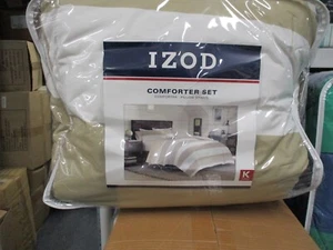 IZOD, AMERICAN RUGBY Comforter Set 2 Pillow Sham KING SIZE SET BRAND NEW - Picture 1 of 3