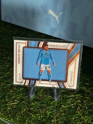 2023-24 PANINI IMMACULATE CLEARLY RELIC JULIAN ALVAREZ /99 - Image 1 of 2