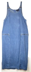 Vestido De Colección Y2K Azul J. Denim Midi M Bolsillos con Cremallera Estilo General Hebillas Modesto - Imagen 1 de 8