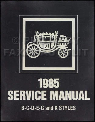 1985 Fisher Body Service Manual Big car Repair Shop Book Door Window Lock Roof - Image 1 of 2