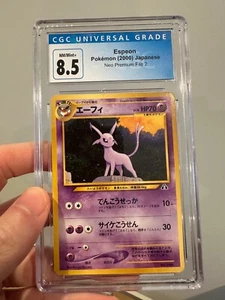 CGC 8,5 NM-NEUWERTIG Espeon japanische Neo Premium Datei 2 2000 Pokémonkarte - Bild 1 von 2
