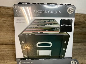 New Snap N Store Vinyl 12" Record Guides A-Z Vertical Tabs Organize LPS albums - Picture 1 of 2