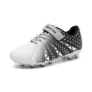 ASHION Unisex-Kids Soccer Cleats for Boys Girls Turf Firm Ground No-Tie Footb... - Picture 1 of 8