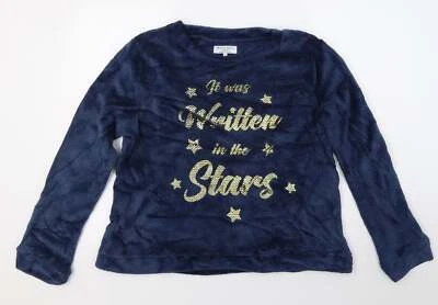 Brave Soul Womens Blue Polyester Blend Jumper Size L - Imagem 1 de 4