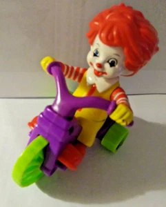 Ronald McDonald Baby Riding Big Wheel Tricycle 2008 Happy Meal Toy FREE SHIPPING - Picture 1 of 6