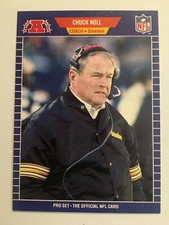 1989 Pro Set Football Steelers HOF Chuck Knoll Card #355
