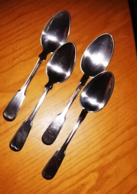 Vintage J.Fraget silver plated spoons. 4 pieces - image 1 of 4