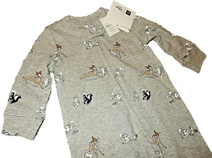 2N NWT 3-6M GAP Disney BAMBI Flower Thumper Footed Sleeper Outfit - Picture 1 of 4