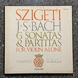 Szigeti Bach 6 Sonatas & Partitas for Solo Violin 3LP Vanguard BG 627/9 ED1 Nice - Picture 1 of 11