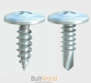 WAFER HEAD DRYWALL / DRY LINING SCREWS, SELF DRILLING OR SHARP POINT ZINC PLATED - Picture 1 of 3