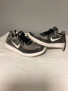Talla 10 - Nike Free Rn Flyknit 2017 Negro Blanco - Imagen 1 de 7