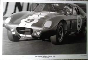 Shelby Cobra Coupe Dan Gurney Lemans 1965 Vintage Ford Racing 24x36 Poster new - Bild 1 von 1