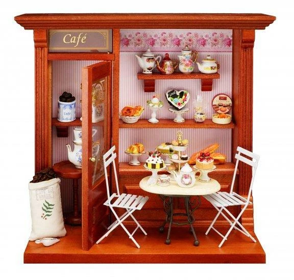 Dollhouse Filled Terrace Cafe 1.794/9 Reutter Shop Miniature - Image 1 of 1