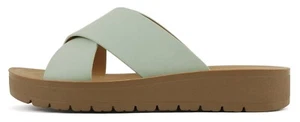 Soda Shoes sandali donna cinturino incrociato fascia platform plateau verde LUCY come nuovi - Foto 1 di 5