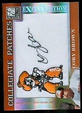 2007 Donruss Elite Extra Edition Collegiate Patches #65 Corey Brown/250 - NM-MT
