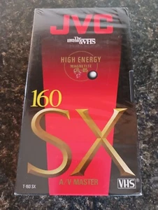 JVC T-160 SX, A/V Master VHS Blank Video Cassette - New/Sealed - Picture 1 of 6