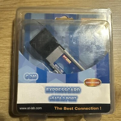 ST LAB C-240 Expresscard Express Card eSATA 2 Port    BRAND NEW - Image 1 of 2