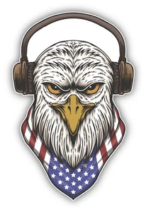 USA Eagle Head Vinyl Sticker Decal - Picture 1 of 1