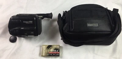JVC GR-AX2 Compact VHS-C Video Movie Camera, case & New Tape. Untested FOR PARTS - Image 1 of 4