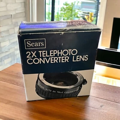 Vintage New Sears 2X Telephoto Converter Lens For Canon Mount 8103 Japan - Image 1 of 4