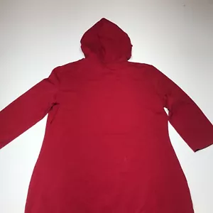 Missky Mini Dress Womens Size 2XL Red Hooded Long Sleeves Stretch w/ Pockets NWT - Picture 1 of 13