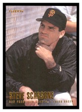 1996 Fleer #596 STEVE SCARSONE San Francisco Giants ~D9PP