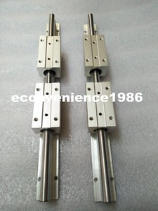 2 pcs SBR25-1600mm FULLY SUPPORTED LINEAR RAIL SHAFT&4 SBR25LUU Block Bearing - Bild 1 von 2