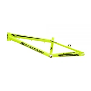 Ssquared CEO V2 BMX Race Frame - Junior XL - Flo Yellow - 20" Wheels - USA Made - Picture 1 of 1