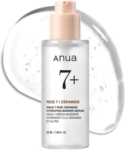 RICE CERAMIDE 7 HYDRATING BARRIER SERUM, Brightening, Hydrating Serum for Face, - Picture 1 of 12