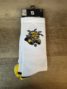 1 Pair Wichita State Shockers Strideline Team Logo Mens Crew Socks SIZE M/L - Picture 1 of 3