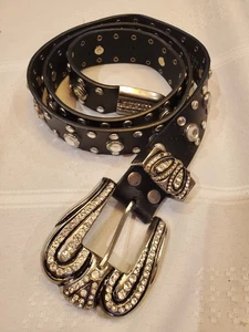 Vera Pelle Ledergürtel mit Perlen - Bild 1 von 10