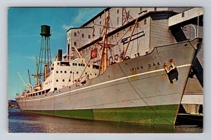 Duluth MN-Minnesota, Schiff "Irish Oak", Duluth Superior Harbor, alte Postkarte - Bild 1 von 2