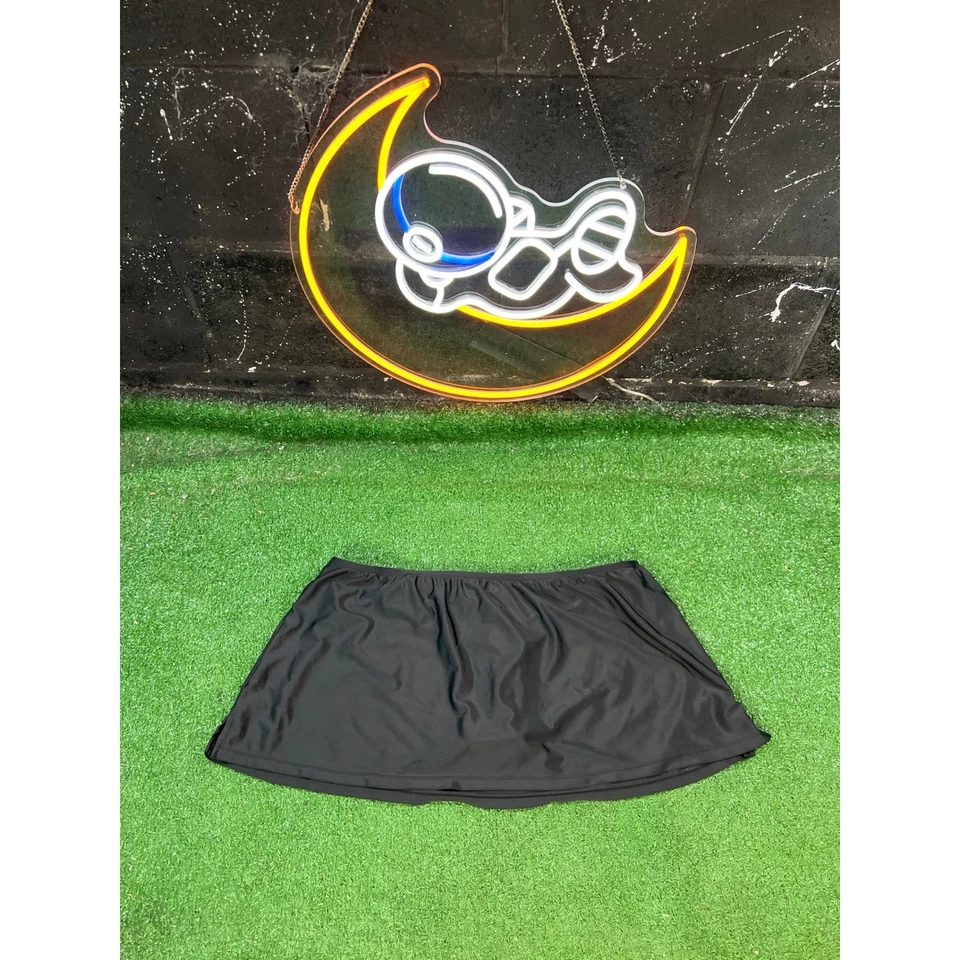 Falda de Natación Catalina Negra Cubrir Cintura Elástica Playa Piscina Resort Ropa Talla XL Foto 1 de 4