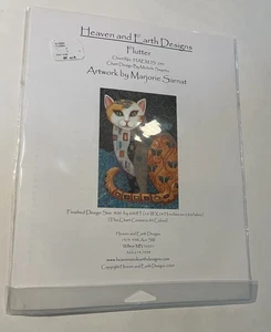 FREE SHIP! Heaven and Earth Designs "Flutter" Cross Stitch Pattern - Picture 1 of 2