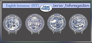 English Ironstone Four Seasons Teile z. Wahl: teller platte schale rot EIT tasse - Bild 1 von 14