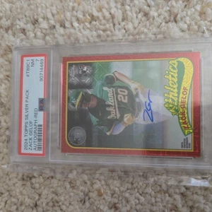 2024 Topps Silver Pack Zack Gelof #T89C1 Autograph /5 Red Oakland A’s PSA 7 - Picture 1 of 2