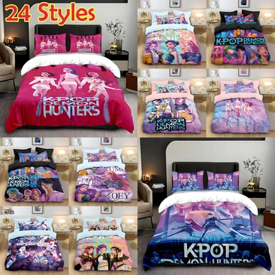 Girl Kpop Style Hunter 3D Duvet Cover Bedding Set Pillowcases Single Double King - Image 1 of 4