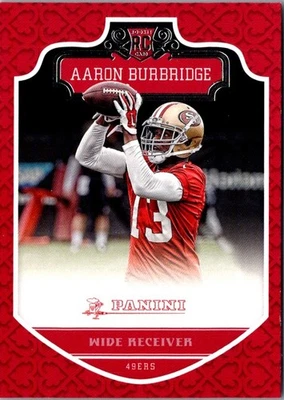 2016 Panini Aaron Burbridge #257 San Francisco 49ers Football Card - Image 1 of 2
