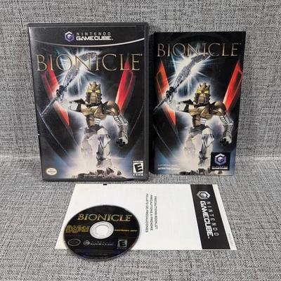 Bionicle (Nintendo GameCube, 2003) Completo com Cartão de Reg Manual Testado Funcionando - Imagem 1 de 4