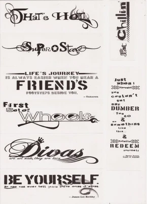 Creative Memories 30 citas gasa vitela vida adolescente álbum de recortes artesanía mejor amiga diva Foto 1 de 3