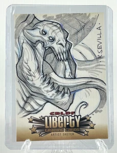 CBLDF Liberty Artist Sketch Card by RSEVILLA 2011 Cryptozoic - Picture 1 of 2