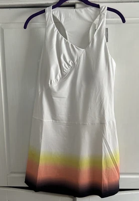 NWT 2 PC Fila Women's Backspin Dress White/Sunset Tennis Dress + Shorts SZ Large - Image 1 of 4