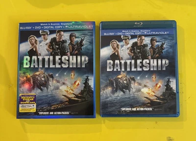 BATTLESHIP (BLURAY - DVD - DIGITAL COPY - UV 2012) LIKE NEW W/SLIPCOVER & INSERT - Image 1 of 4