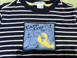 EUC 2014 JANIE & JACK 100 % BAUMWOLLE CAPE COD HUMMER KLEINKIND 3 JUNGEN GESTREIFTES SHIRT - Bild 1 von 15