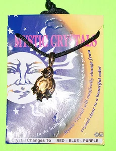 Mystic Crystals Necklace Gold Colored 33" - Picture 1 of 2