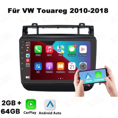 Für VW Touareg 2010-2018 Autoradio CarPlay Android 13 BT GPS Navi DSP 2+64GB - Bild 1 von 4